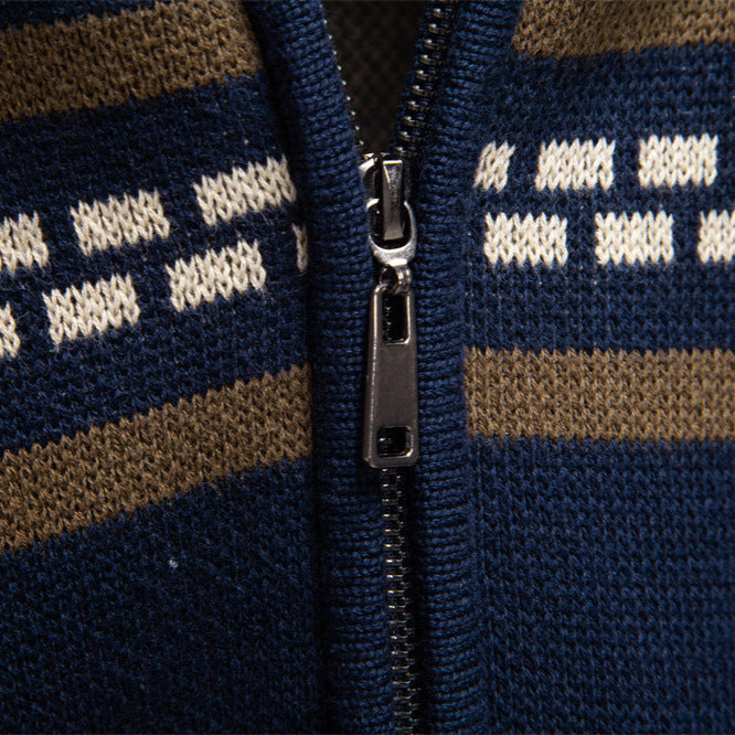 Sam | Knitted Zip-Up Sweater
