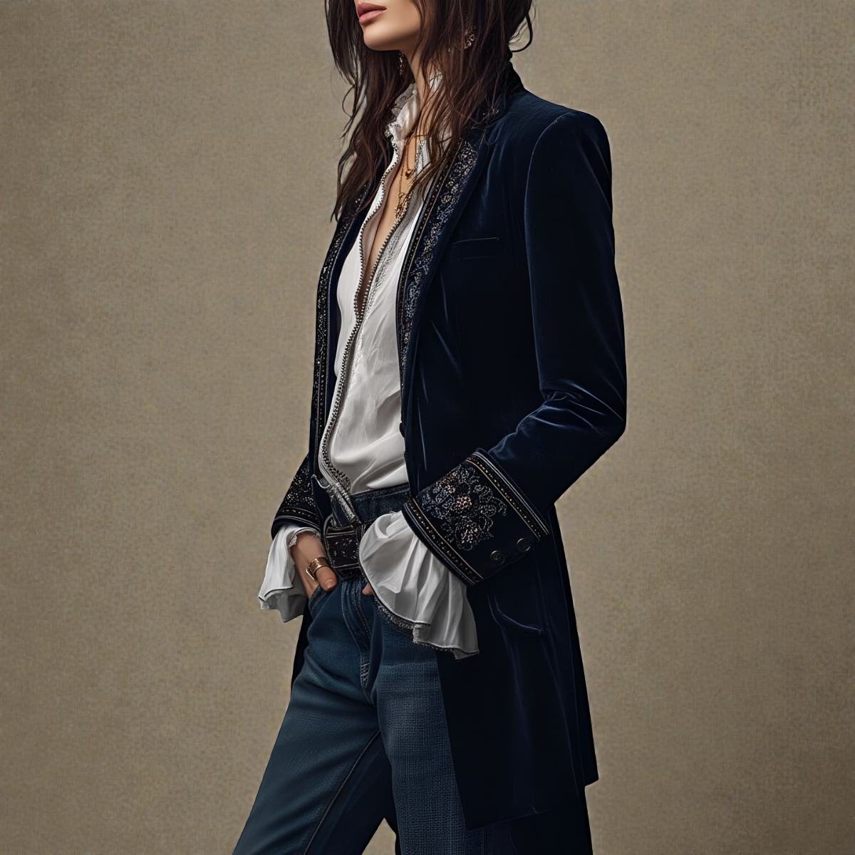 Emely | Women’s Velvet Blazer Jacket