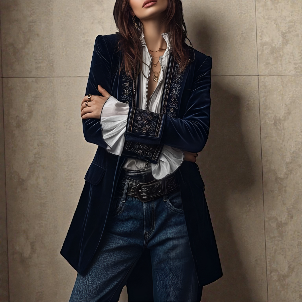 Emely | Women’s Velvet Blazer Jacket