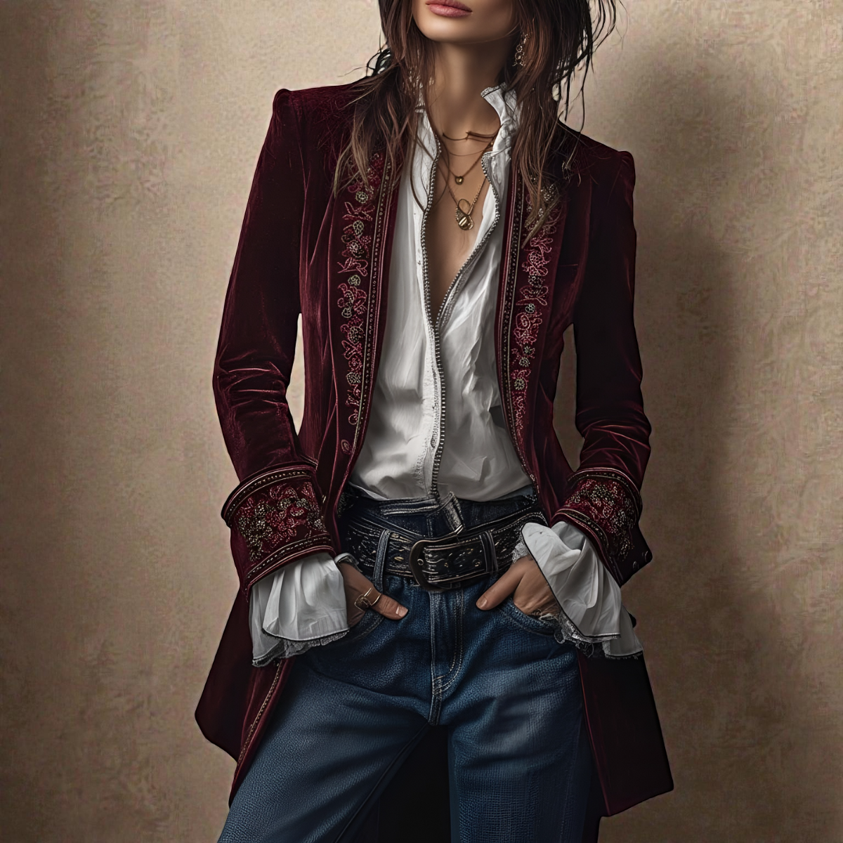 Emely | Women’s Velvet Blazer Jacket