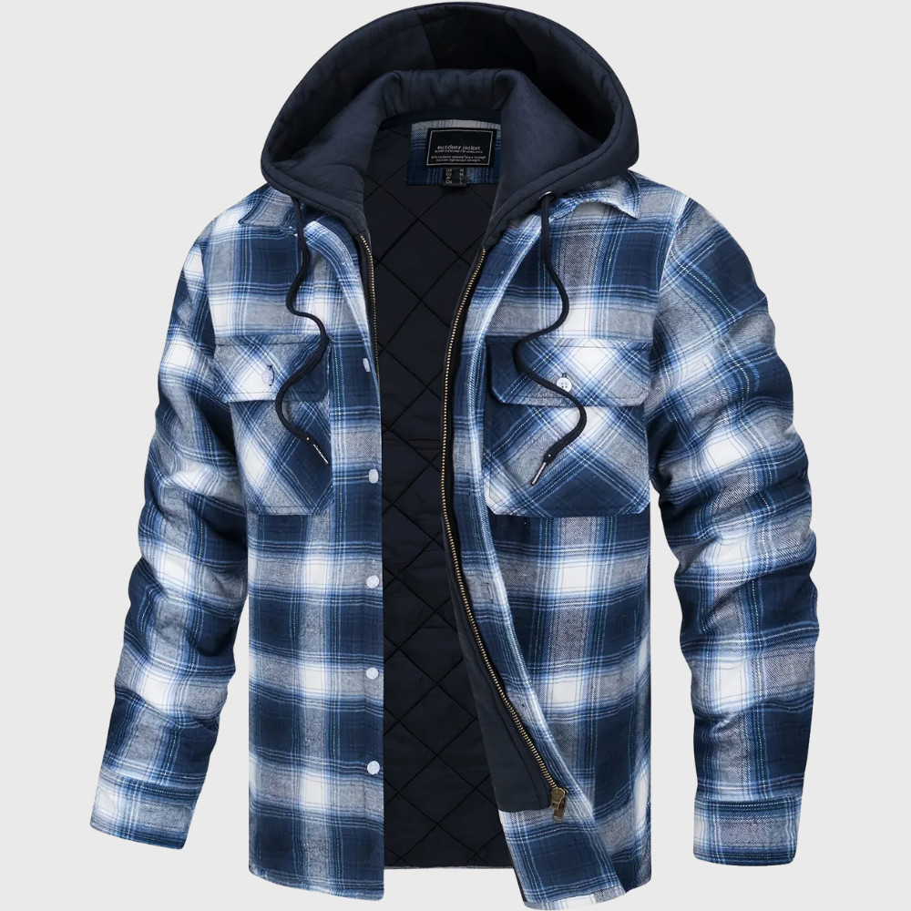 Stone | Quilted Hoodie