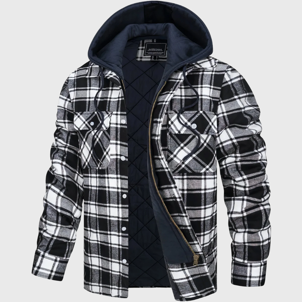 Stone | Quilted Hoodie