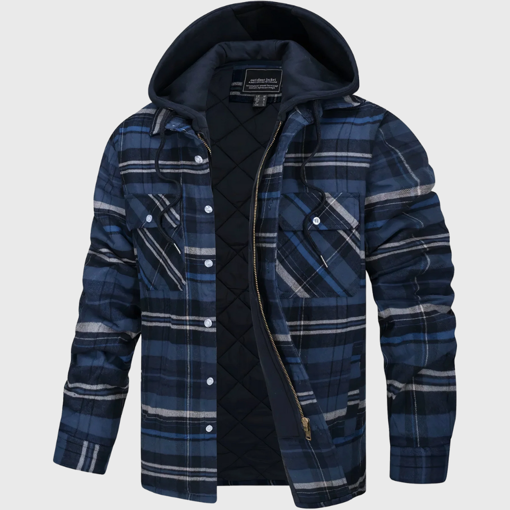 Stone | Quilted Hoodie
