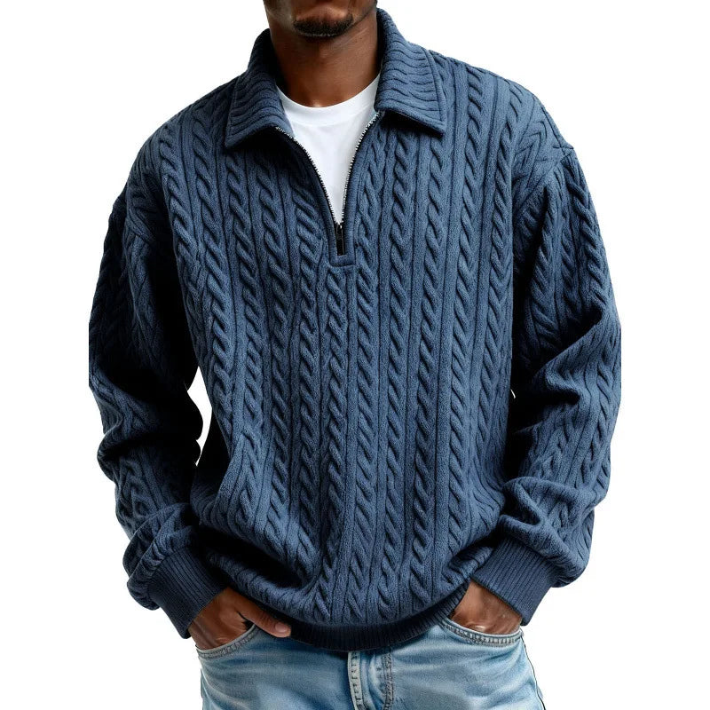 Patrick | Men’s Cable-Knit Zip Sweater