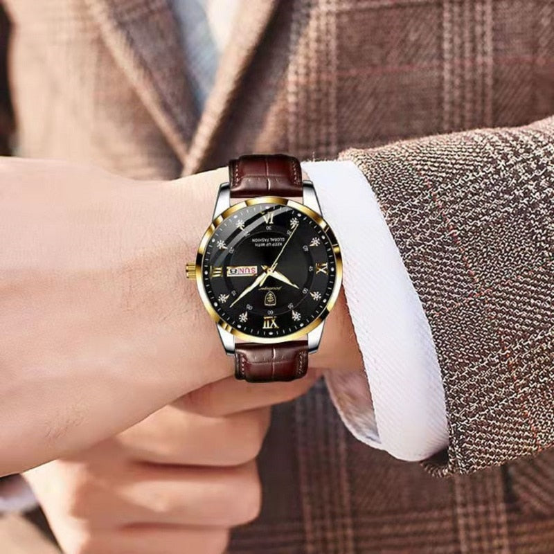 Elegant Slim Waterproof Wrist Watch