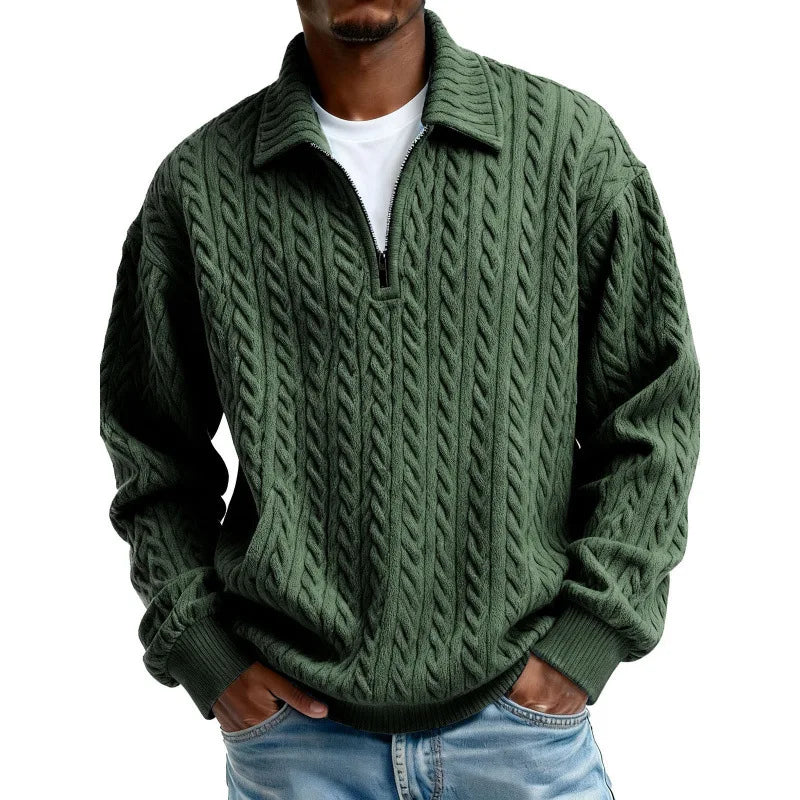 Patrick | Men’s Cable-Knit Zip Sweater