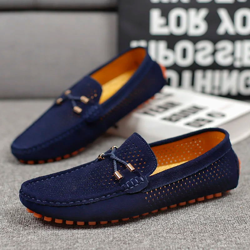 Jimmy | Breathable Perforated Leather Loafers