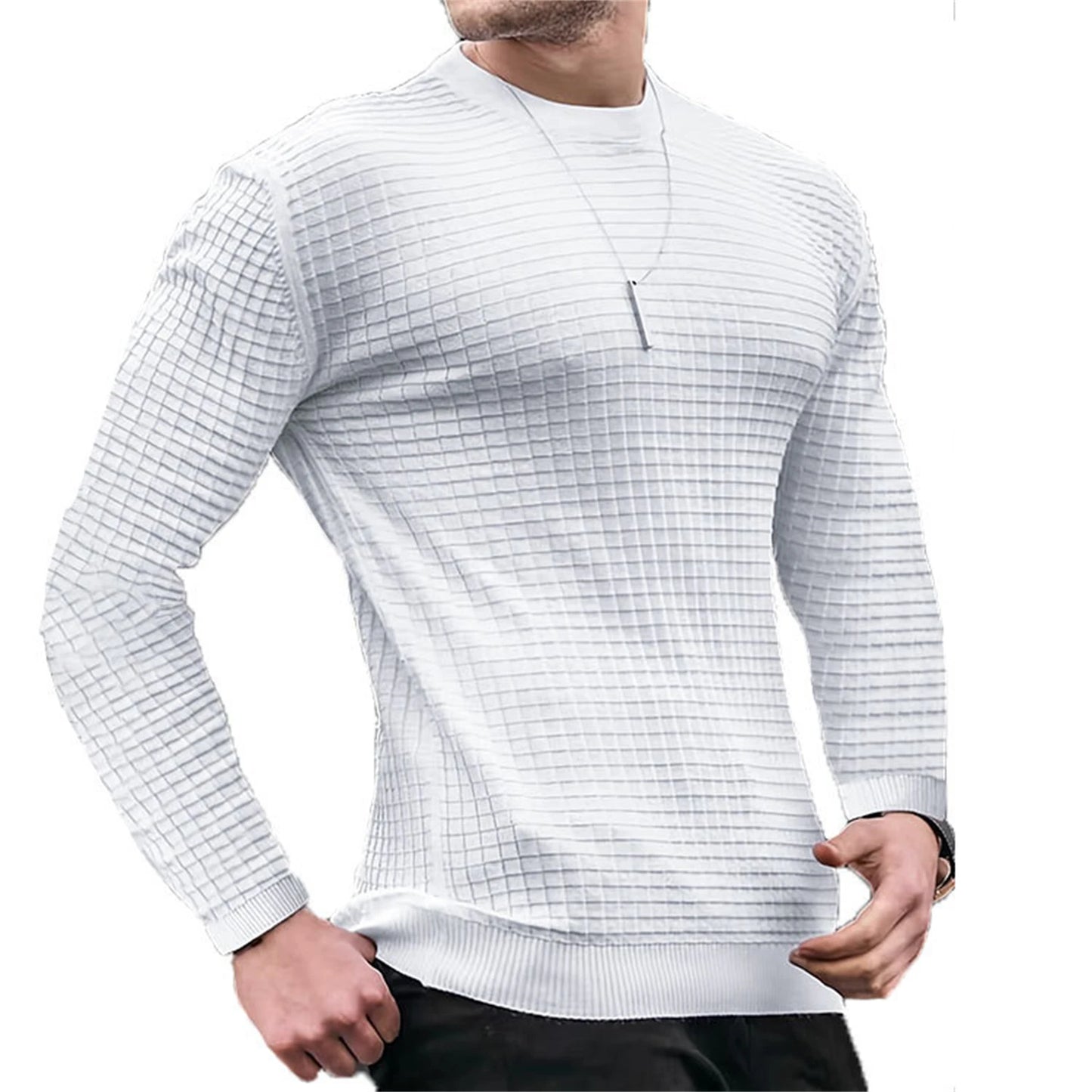 Cas | Waffle Knit Jacquard Hoodie