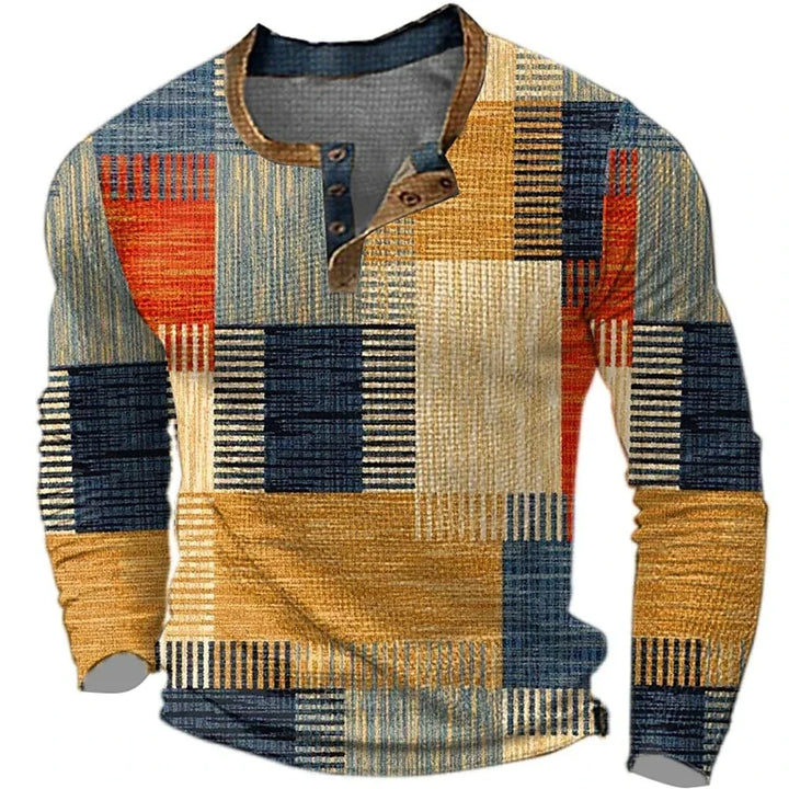 Jeffrey | Colorful Men's Long Sleeve Shirt