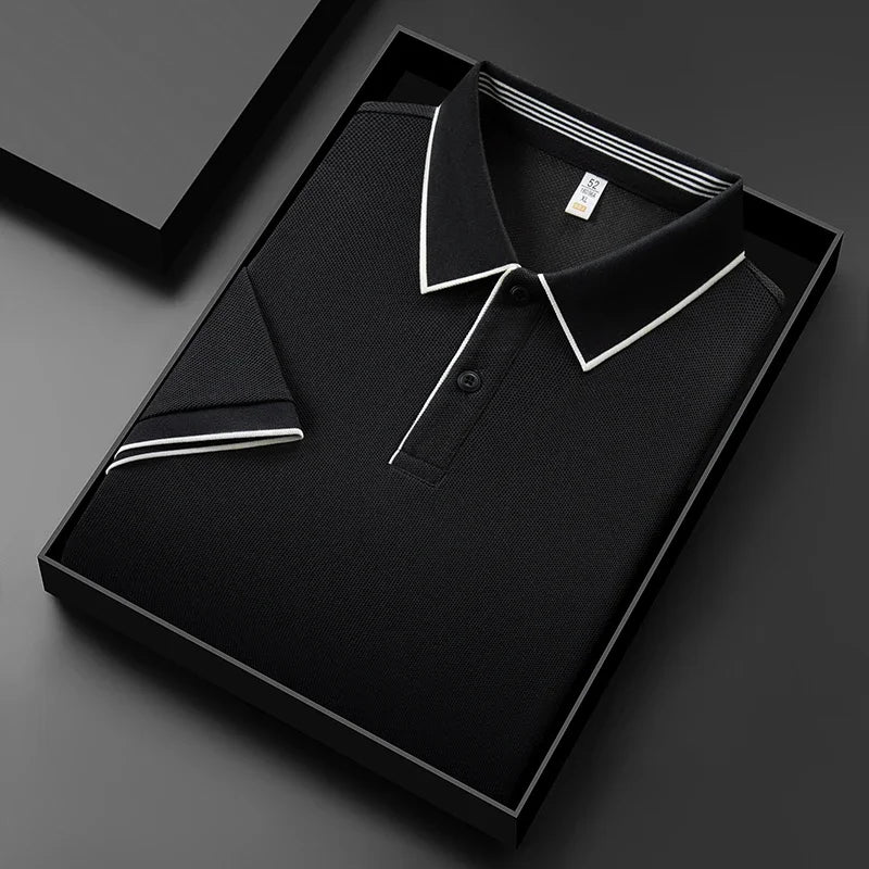 Kyle | Breathable Stretch Knit Polo Shirt