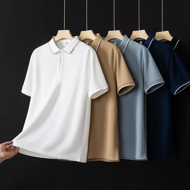 Kyle | Breathable Stretch Knit Polo Shirt