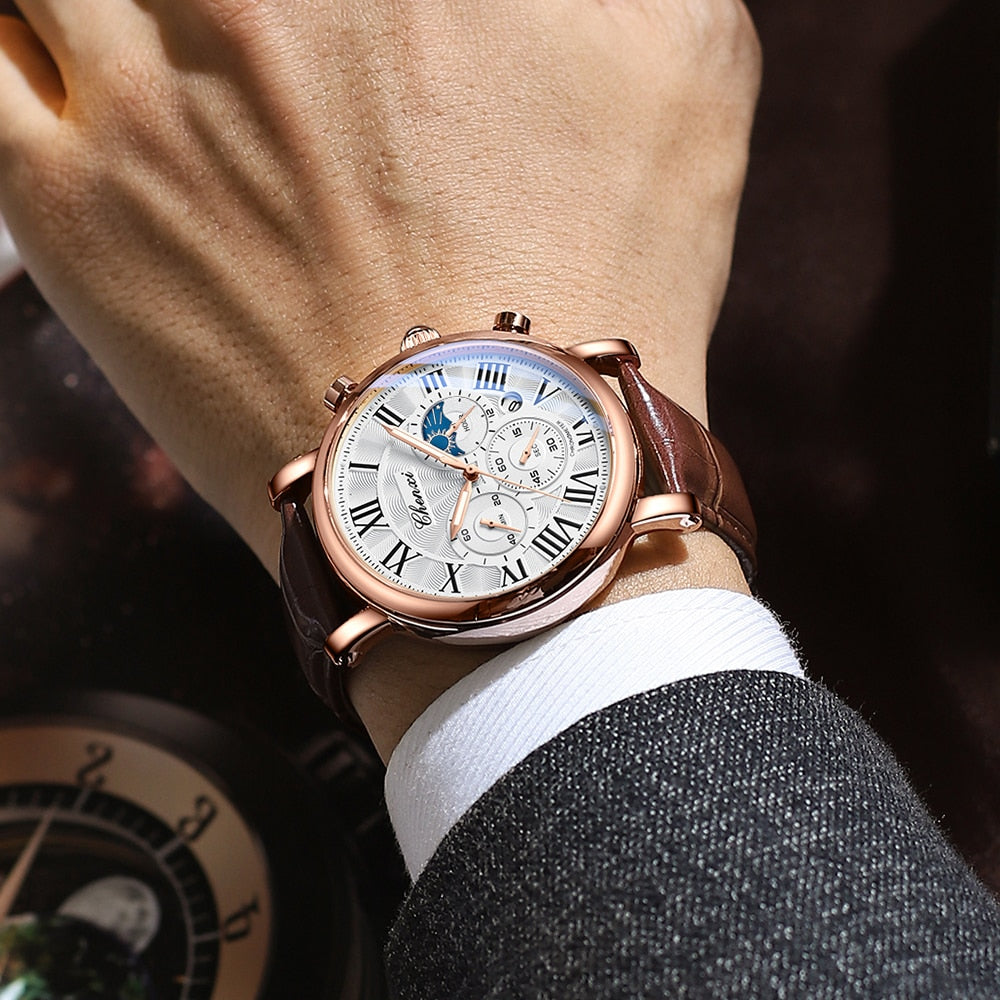 Slim Luxury Multifunctional Wrist Watch