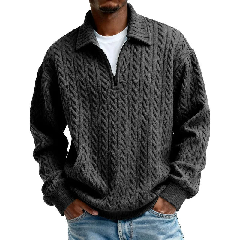 Patrick | Men’s Cable-Knit Zip Sweater
