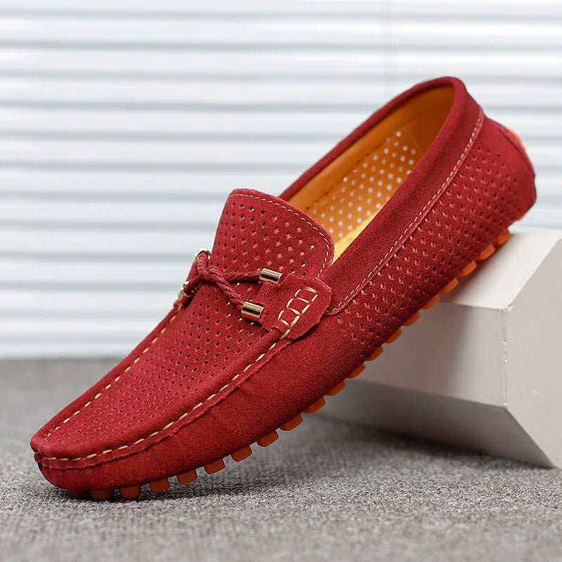Jimmy | Breathable Perforated Leather Loafers