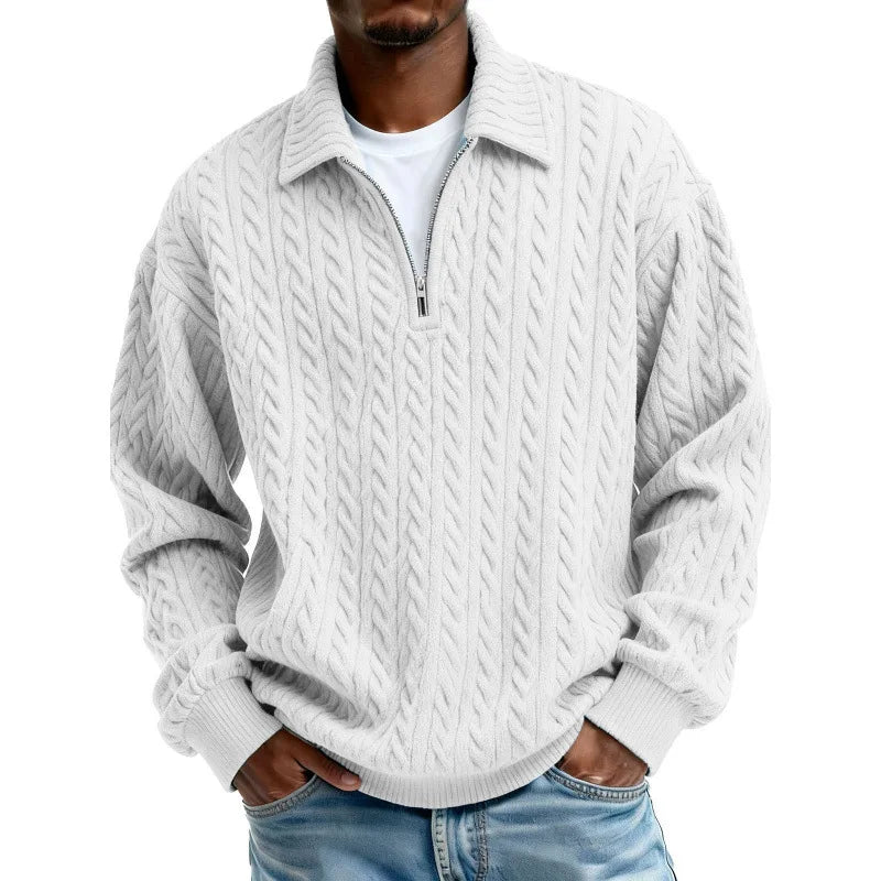 Patrick | Men’s Cable-Knit Zip Sweater