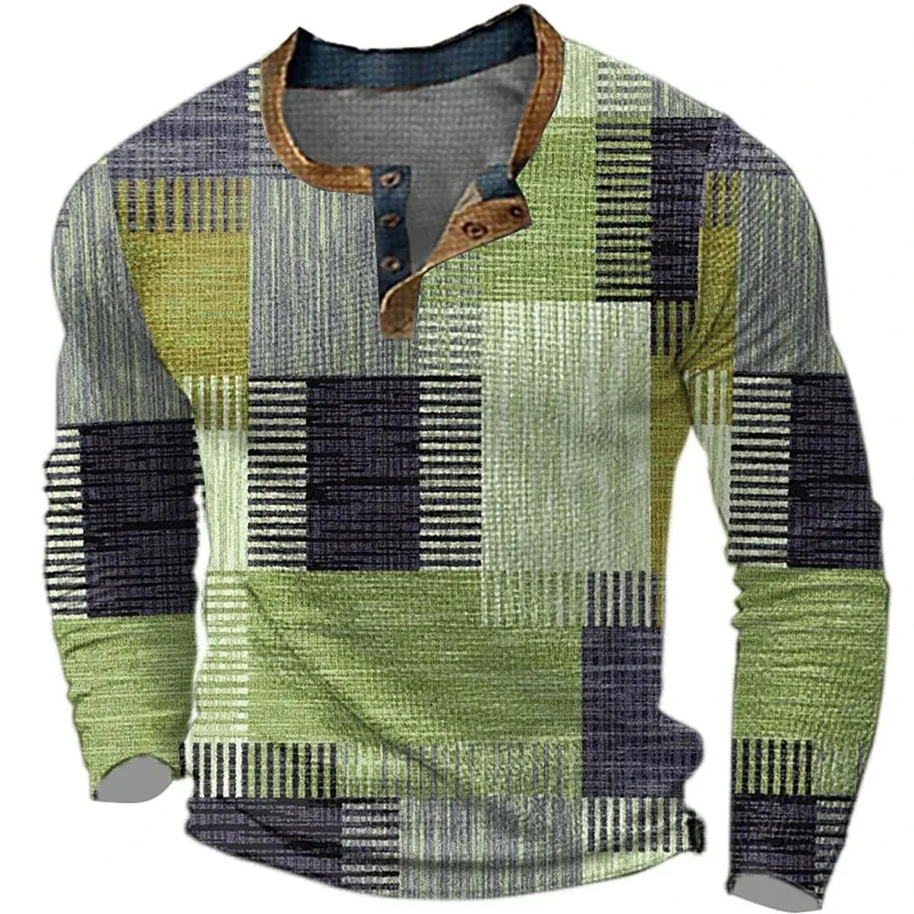 Jeffrey | Colorful Men's Long Sleeve Shirt