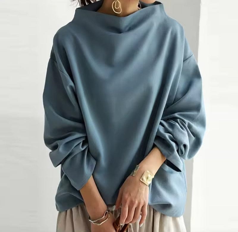 Victoria | High-Neck Casual Top