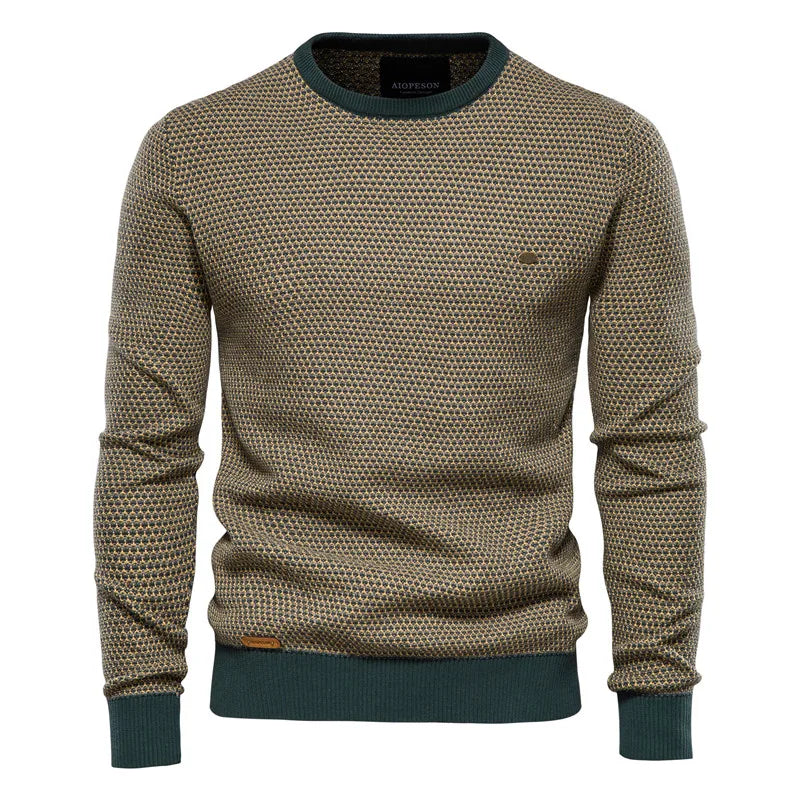 Levi | Sweater with Checkered Pattern