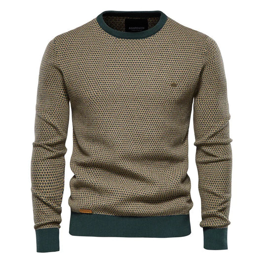 Levi | Sweater with Checkered Pattern