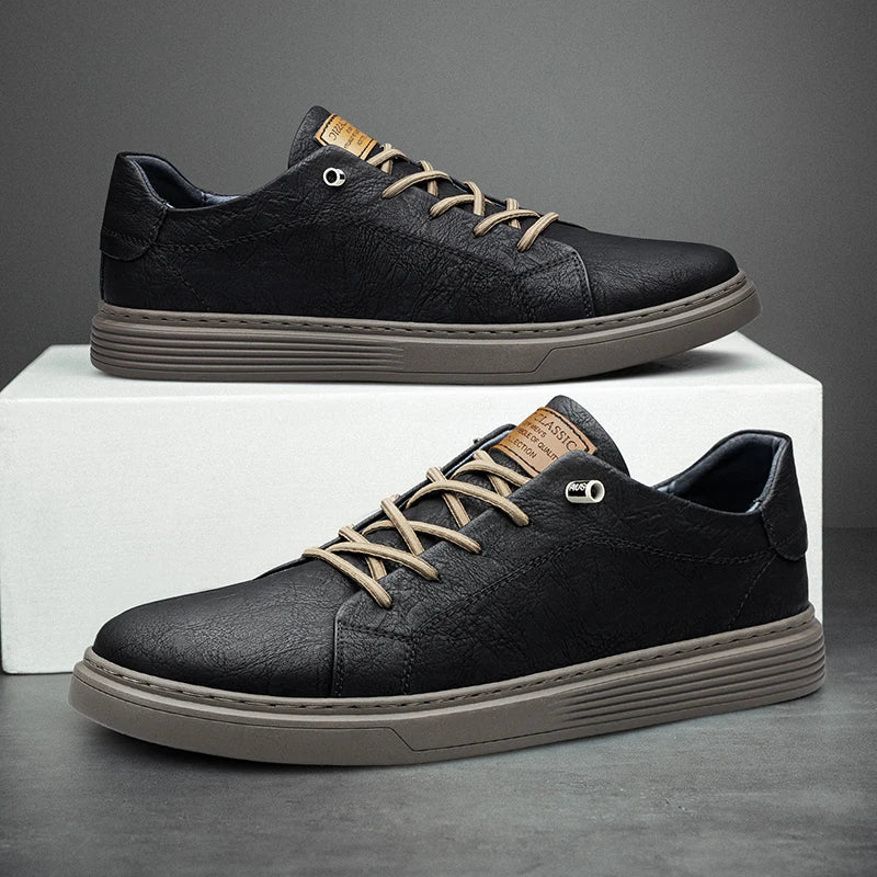 Douglas | Italian Leather Oxford Sneakers