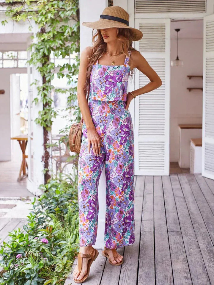 Jade | Floral Wide-leg Jumpsuit