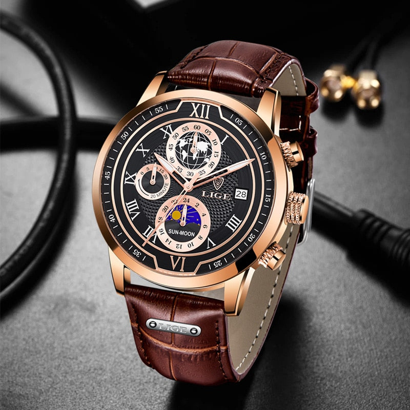 Luminescent Chronograph Wrist Watch
