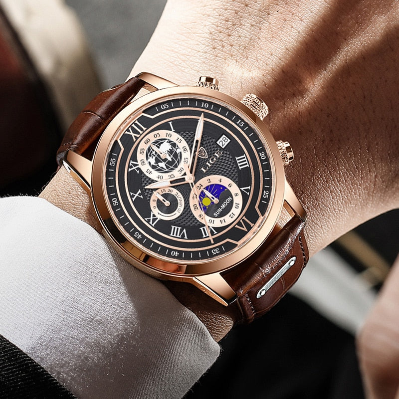 Luminescent Chronograph Wrist Watch