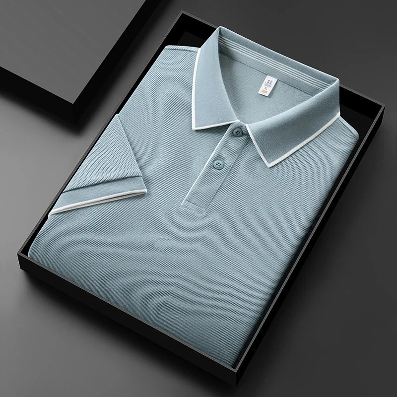 Kyle | Breathable Stretch Knit Polo Shirt