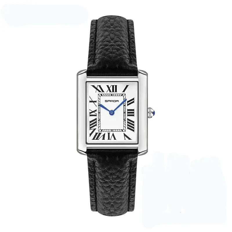 Square Dial For Couples Wrist Watch