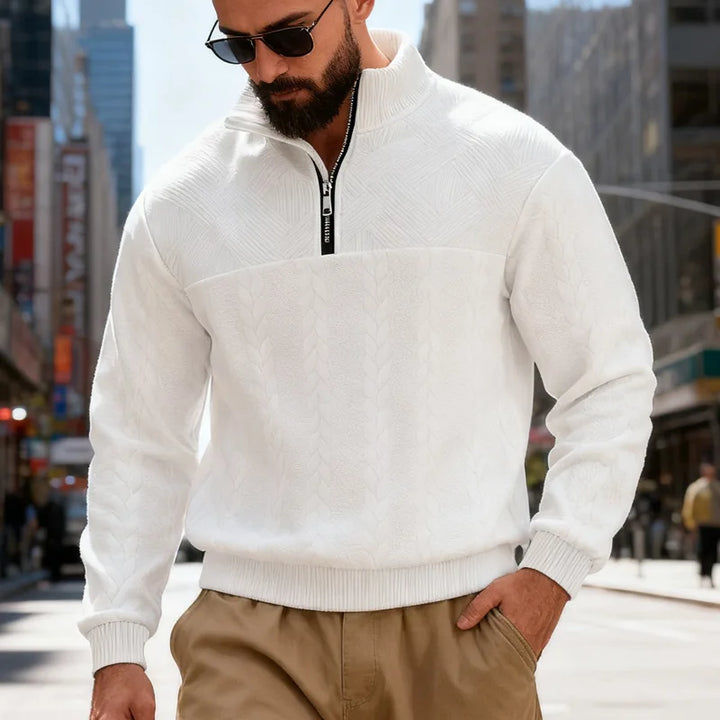 Urban | Wool-Blend Half-Zip Sweater