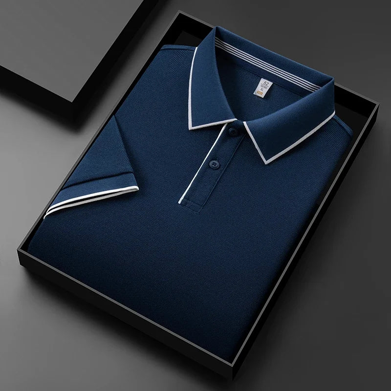 Kyle | Breathable Stretch Knit Polo Shirt
