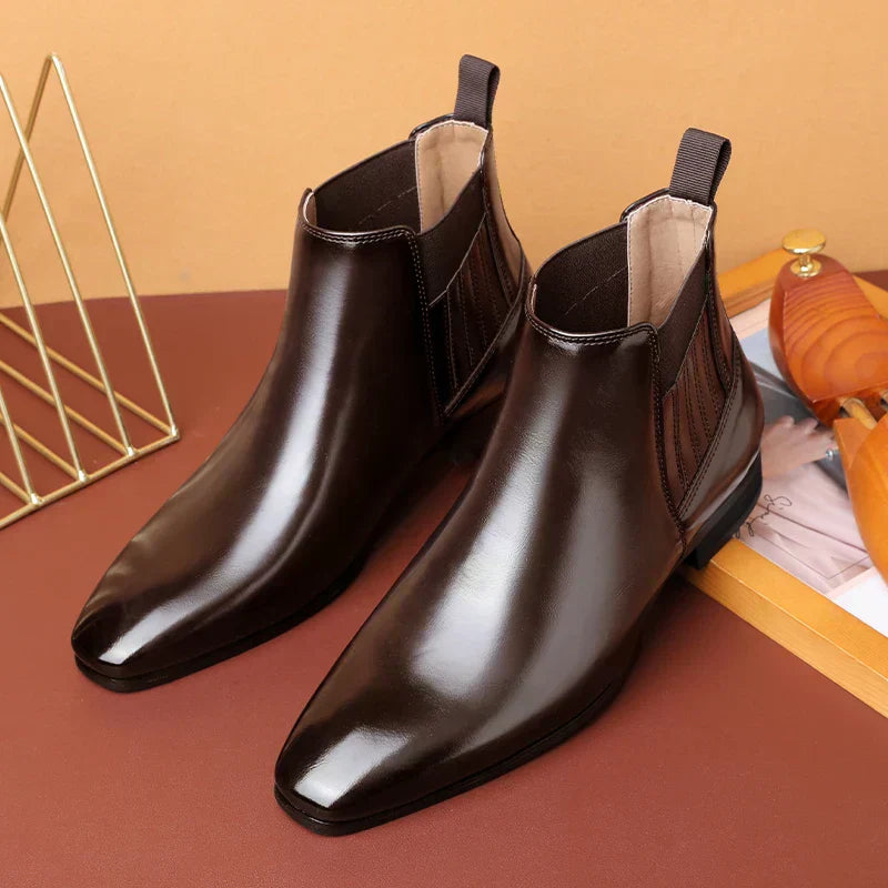 Mark | Faux Leather Ankle Boots