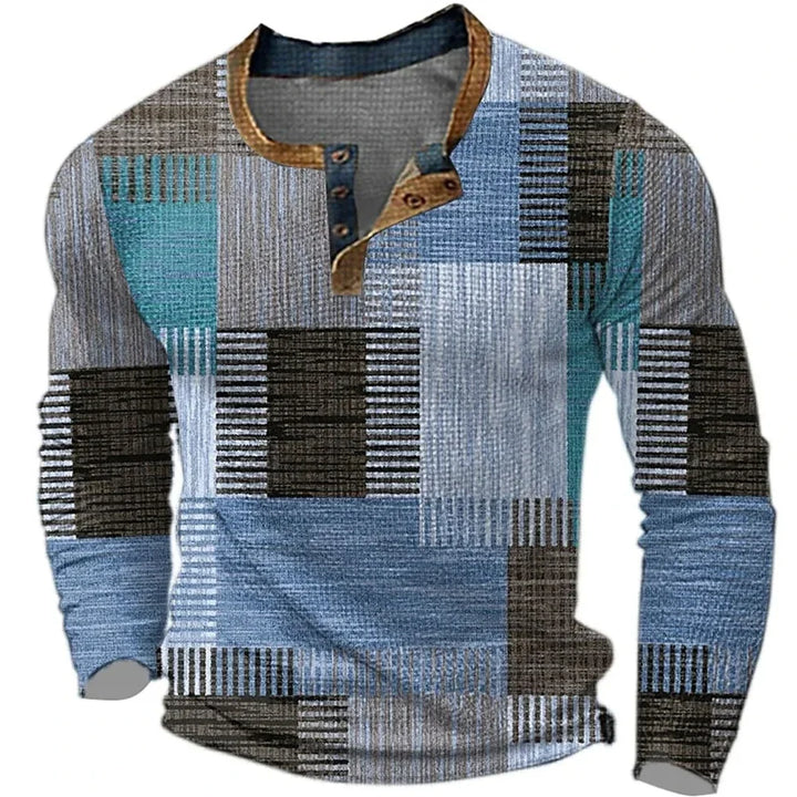 Jeffrey | Colorful Men's Long Sleeve Shirt