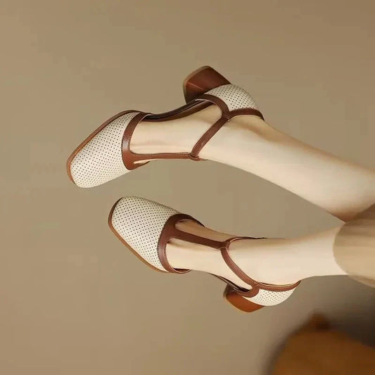 Annie | Isava Mid Heel Shoes