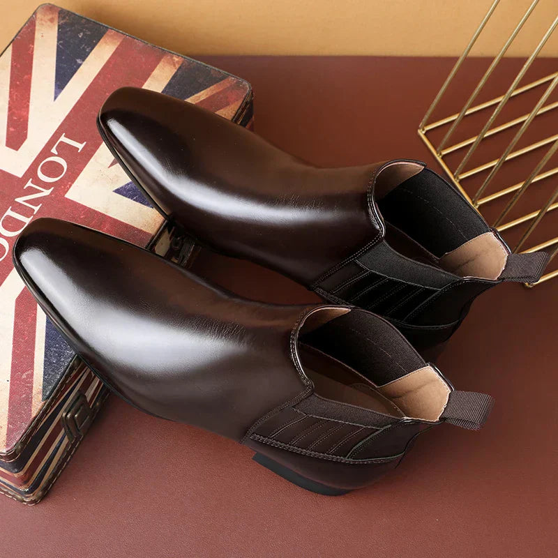 Mark | Faux Leather Ankle Boots