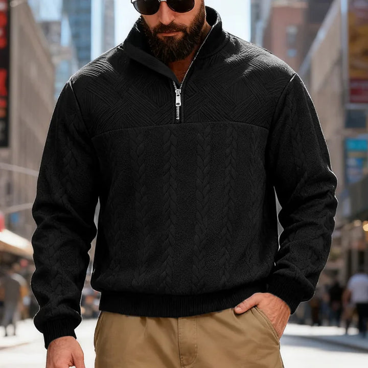 Urban | Wool-Blend Half-Zip Sweater