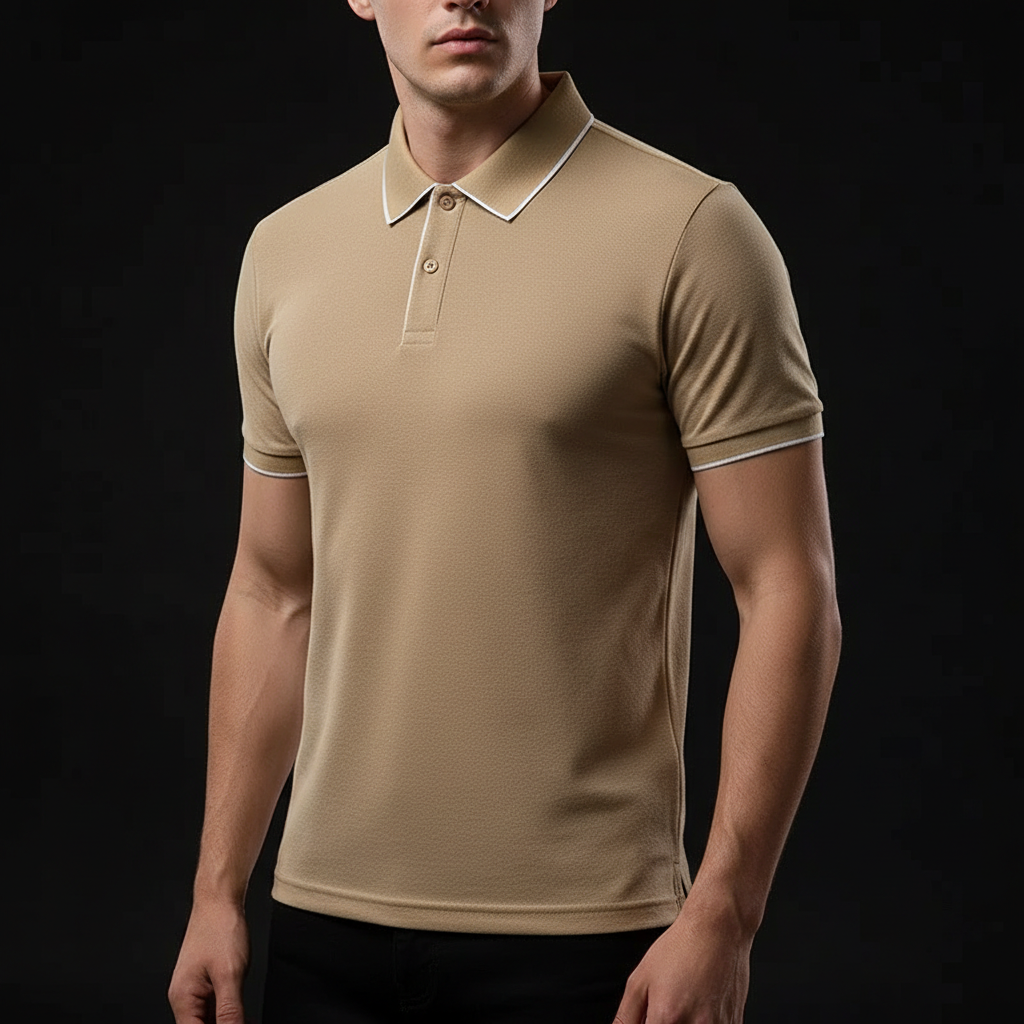 Kyle | Breathable Stretch Knit Polo Shirt