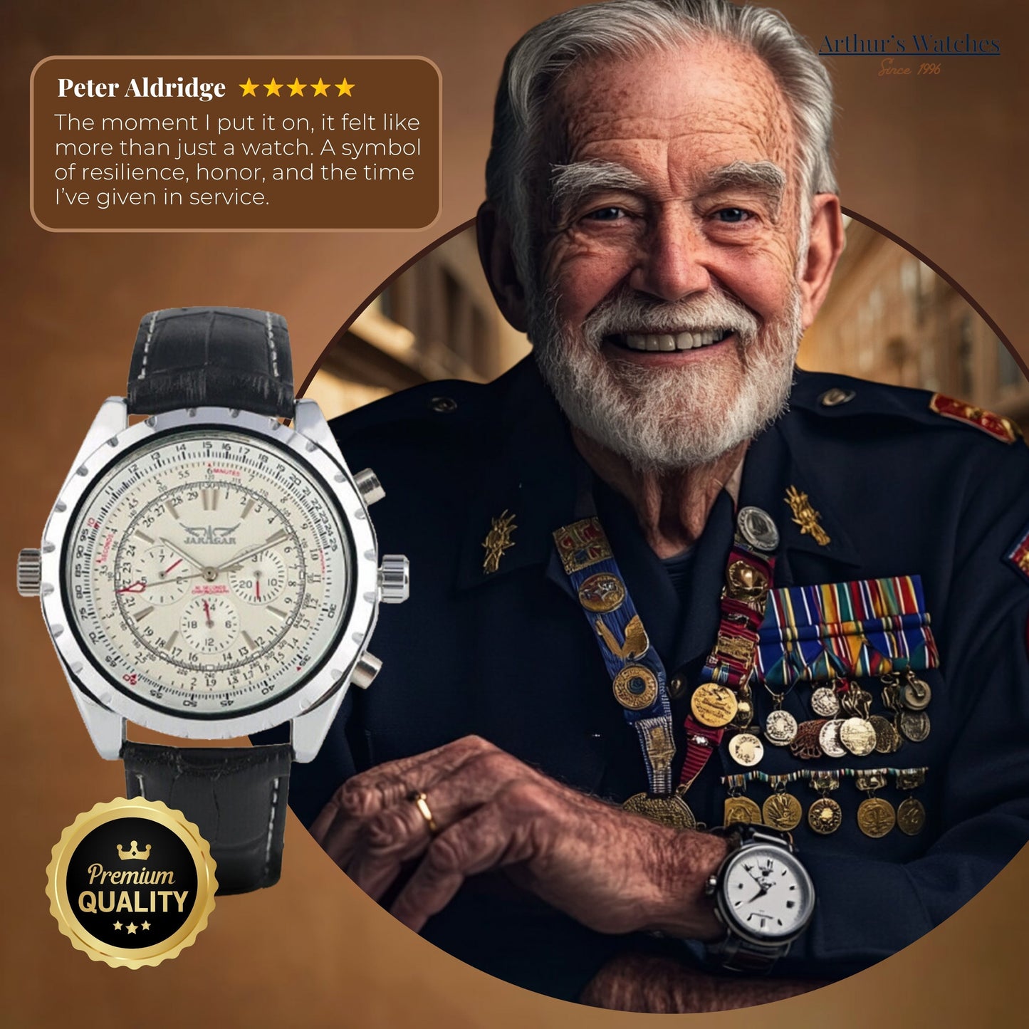 Military Rotating Bezel Wrist Watch