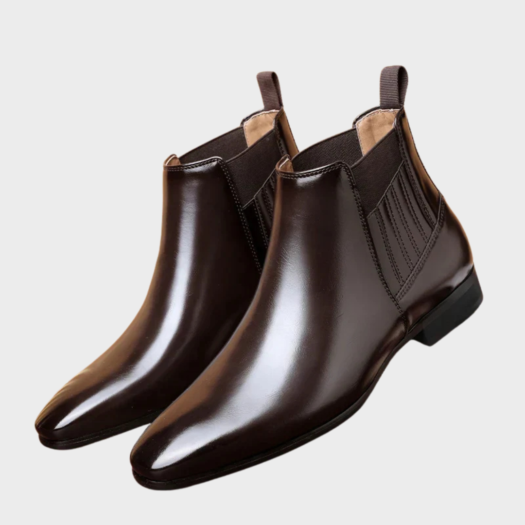 Mark | Faux Leather Ankle Boots