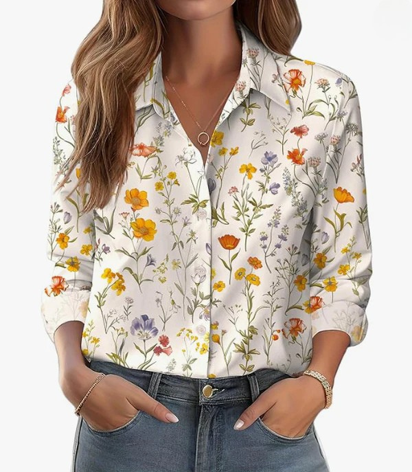 Maxime | Retro Printed Shirt