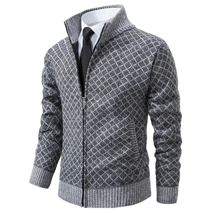 Henriesk | Textured Zip Knit Jacket