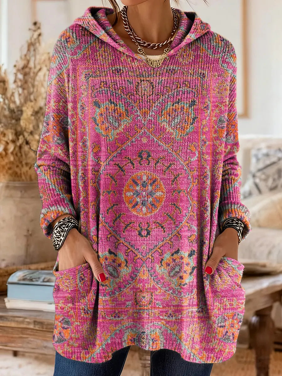 Andrea | Ethnic Print Hooded Tunic