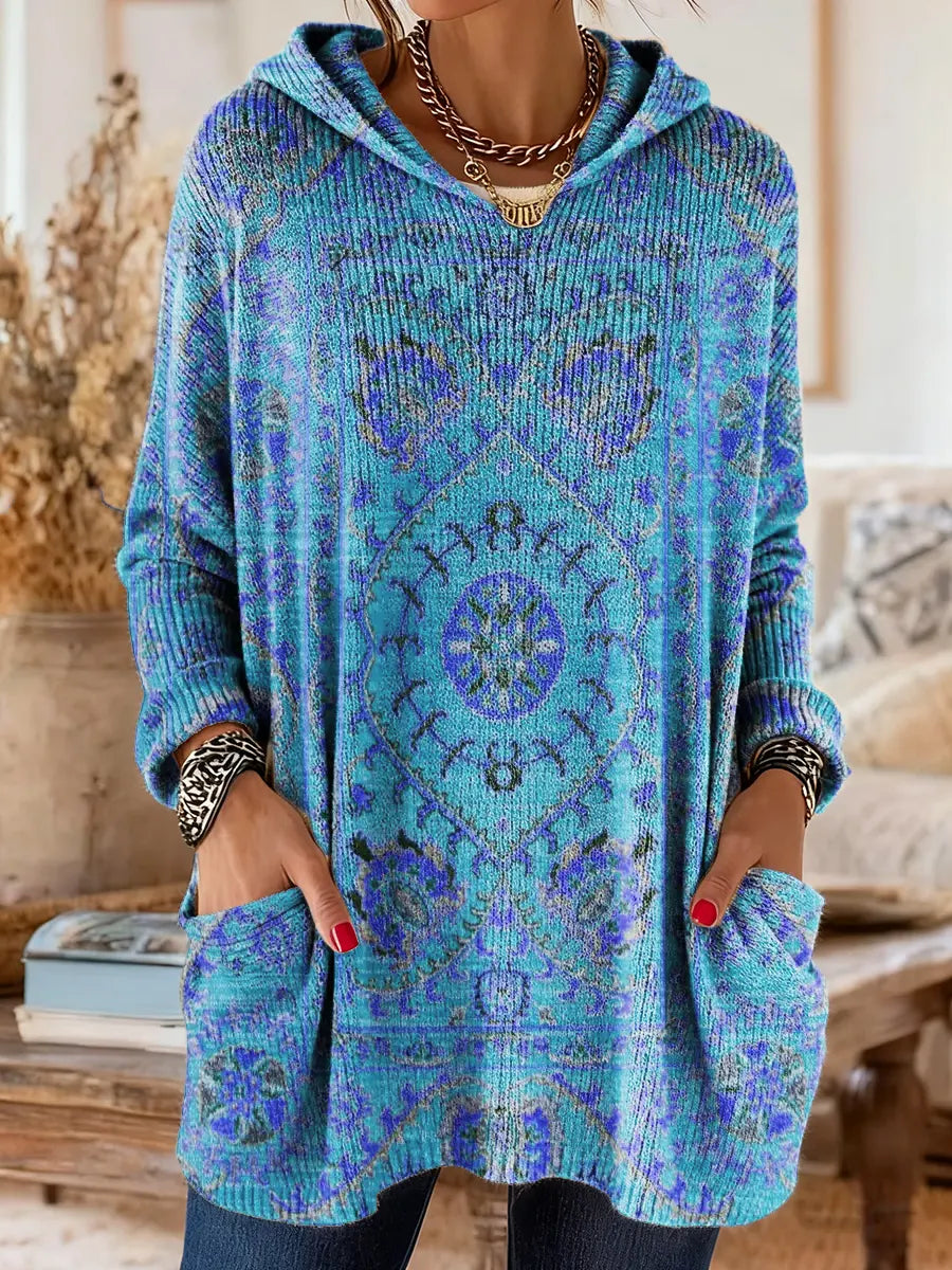 Andrea | Ethnic Print Hooded Tunic