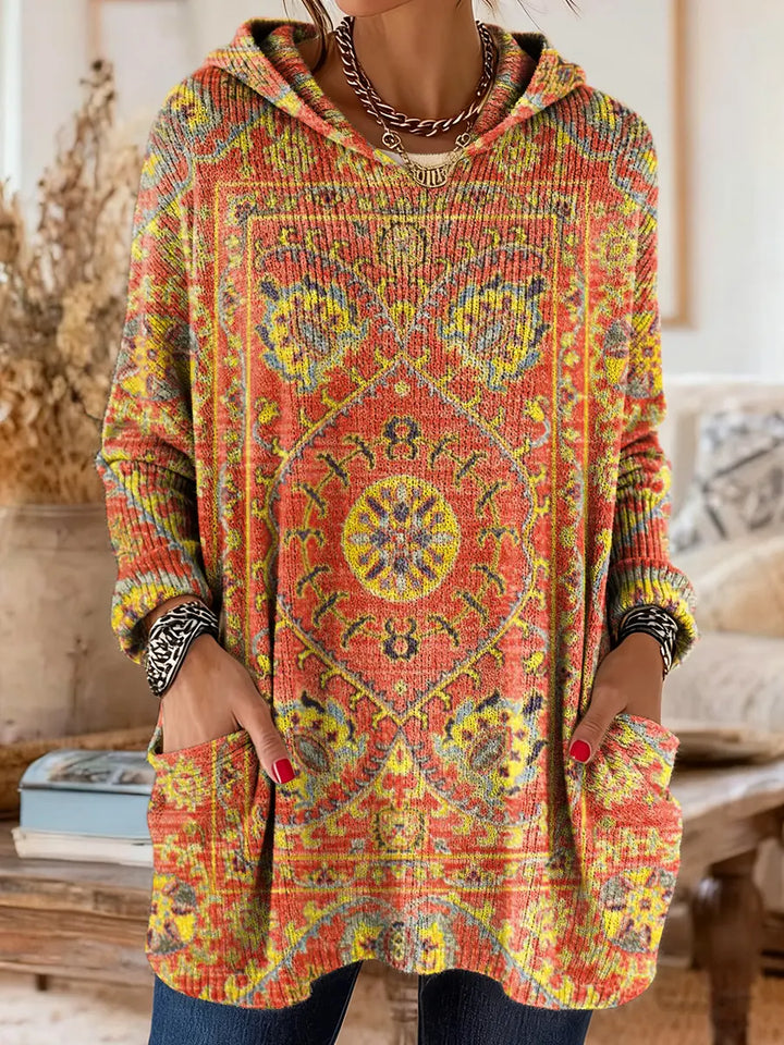 Andrea | Ethnic Print Hooded Tunic