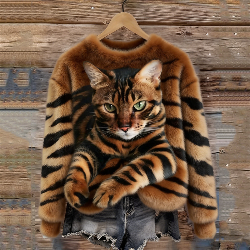 Haven | Cozy Animal Print Sweatshirt