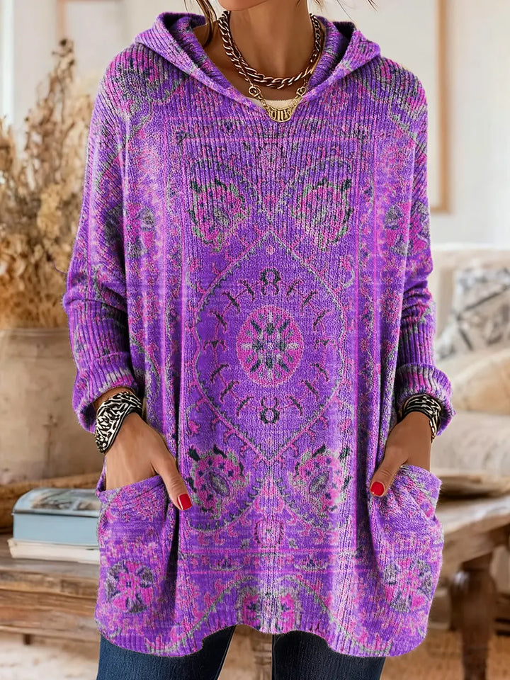 Andrea | Ethnic Print Hooded Tunic