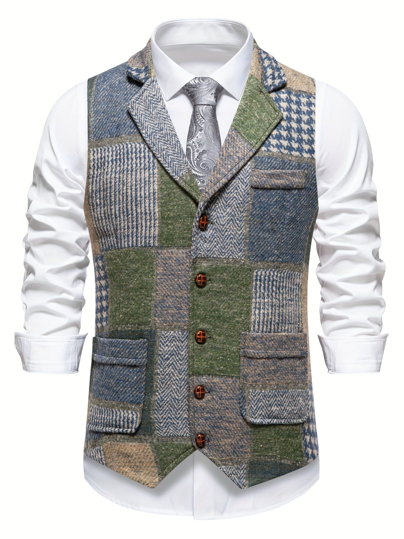 Tyler | Men’s Structured Tweed Vest