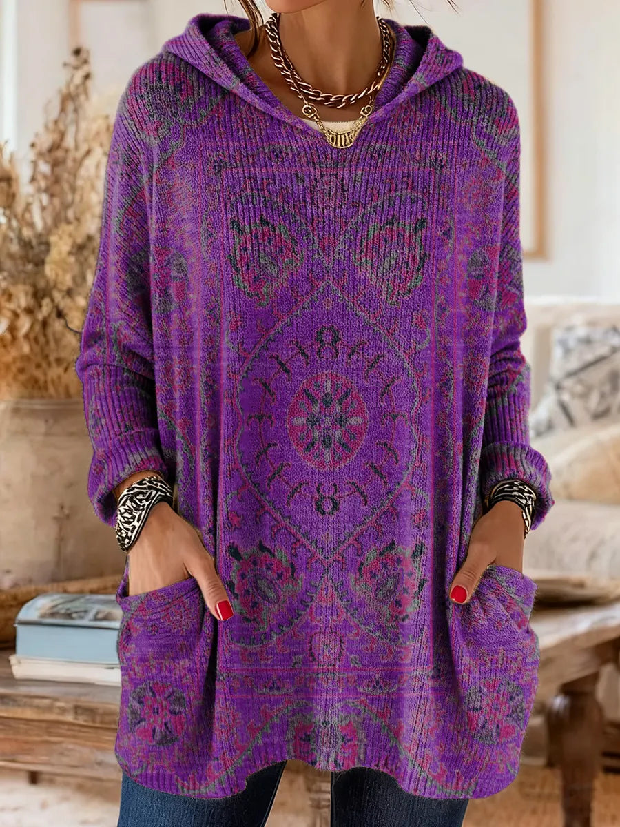 Andrea | Ethnic Print Hooded Tunic