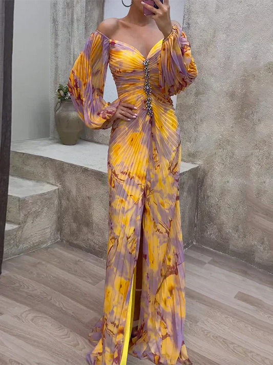 Yloria | Elegant V-Neck Dress