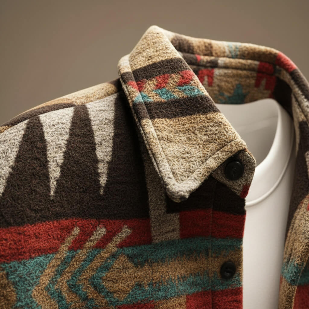 Austin | Winter Patterned Shirt Jacket